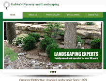 Tablet Screenshot of gablerslandscaping.com